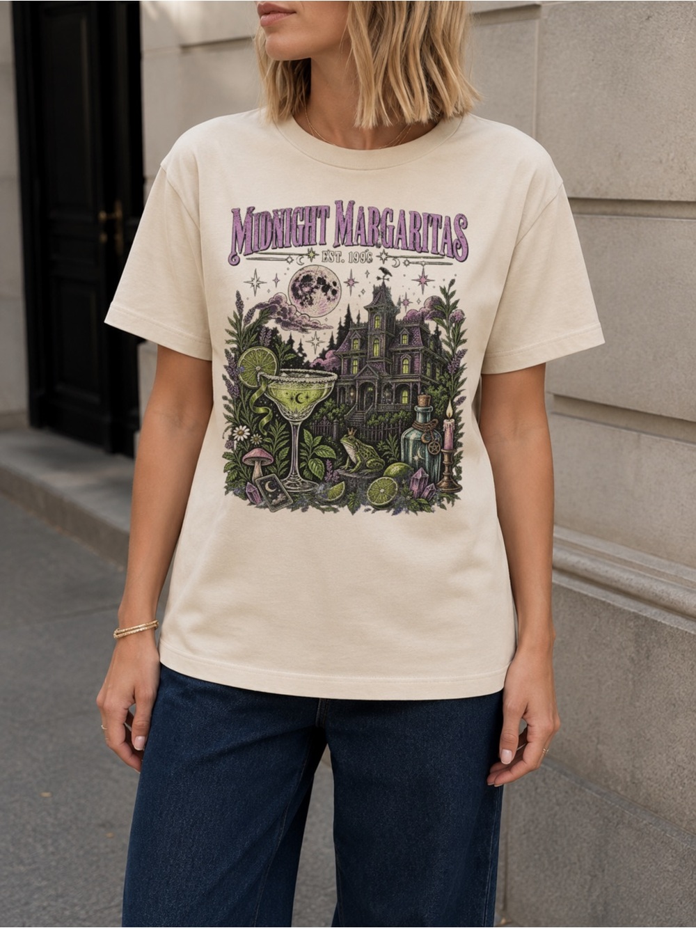Midnight Margaritas Practical Magic Unisex T-Shirt Halloween Tee